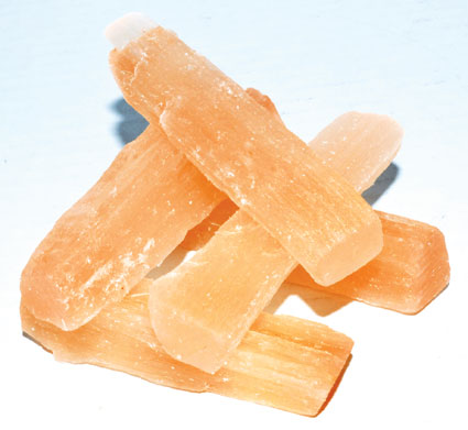 Orange Selenite Stick Bundle